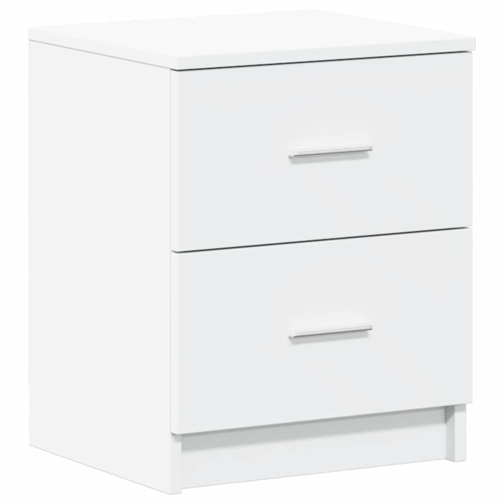 Nightstand with 2 Drawers White 40 x 36 x 50 cm