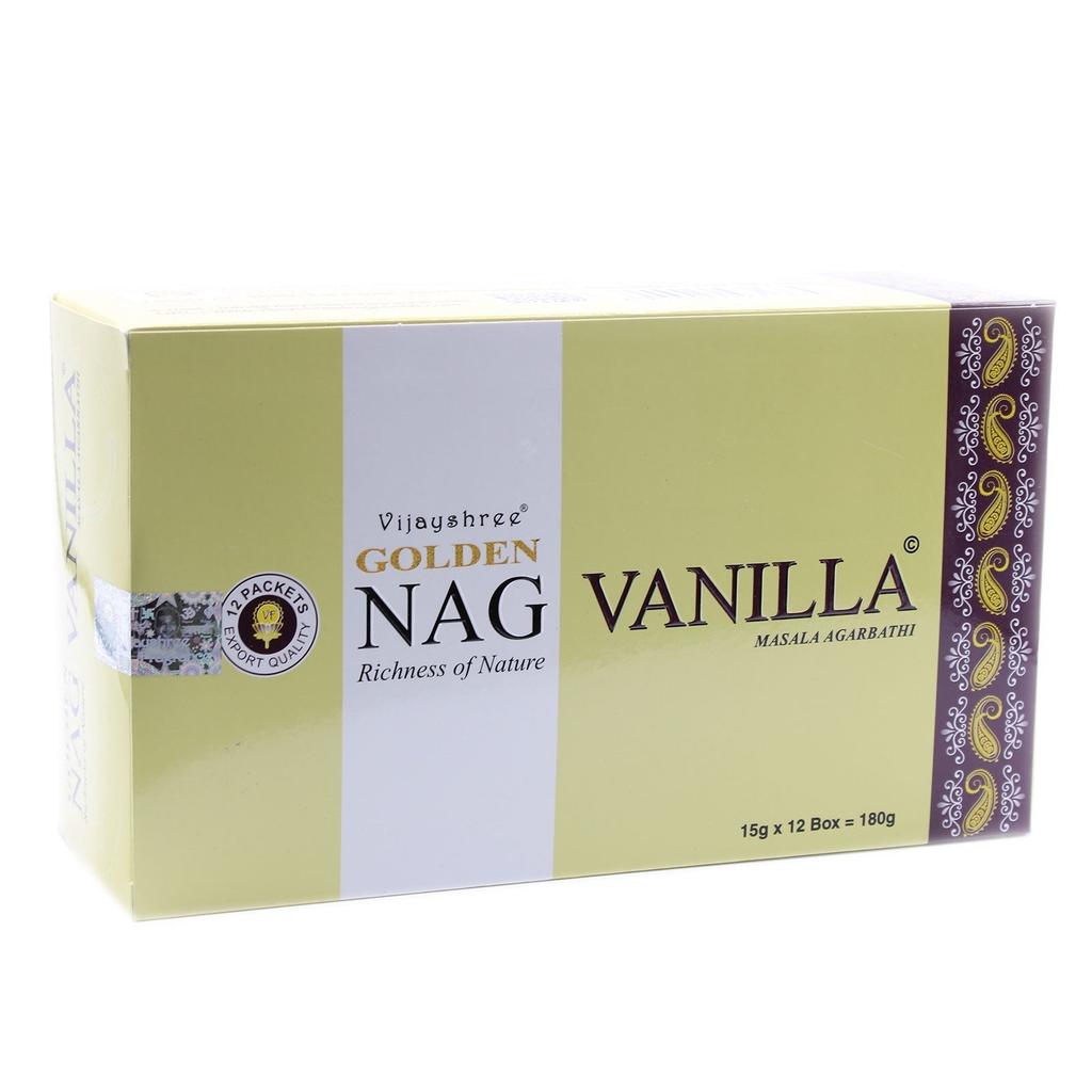 6x Vanilla Incense 15g, Golden Nag