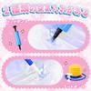 VBACALA Inflatable Ring, Foot-In Type, Children's Inflatable Ring, Mermaid Princess Tail Fin, Seashell, Swimming Ring with Handle, Car Shape,