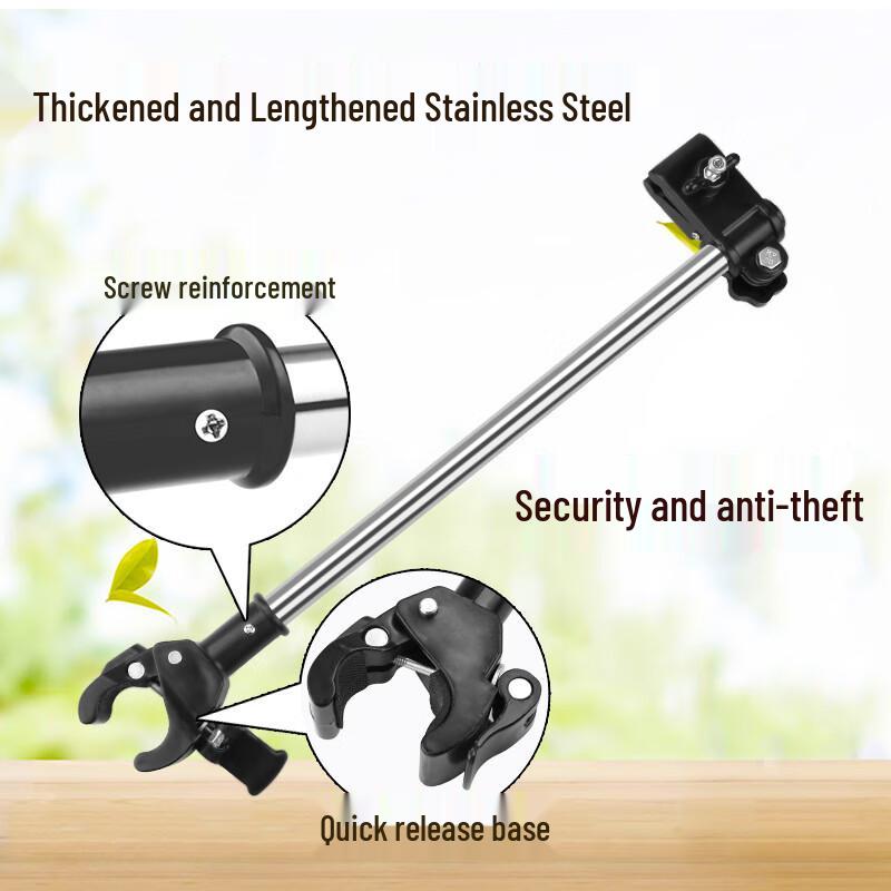 Quick Release Stainless Steel Bicycle Umbrella Holder