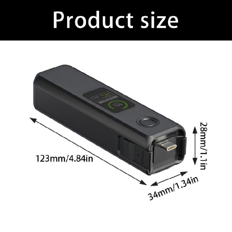 High Capacity Camera Handle for Pocket 3 With Real Time LED Power Monitoring And Rapid Recharge Capability