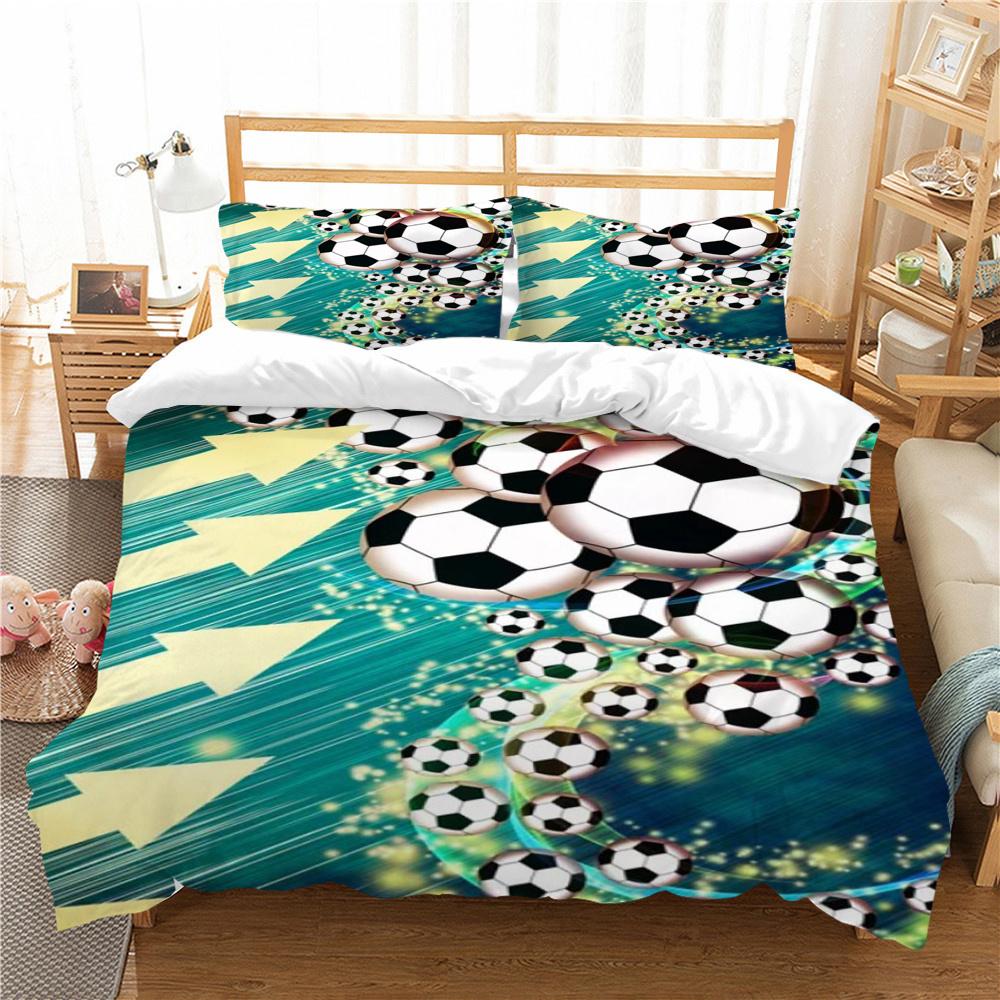 Football Bedding Cover Unique Design Home Bedspreads Polyester King Size Bedding Highly Duvet Cover Sets Soft Bed Sets
