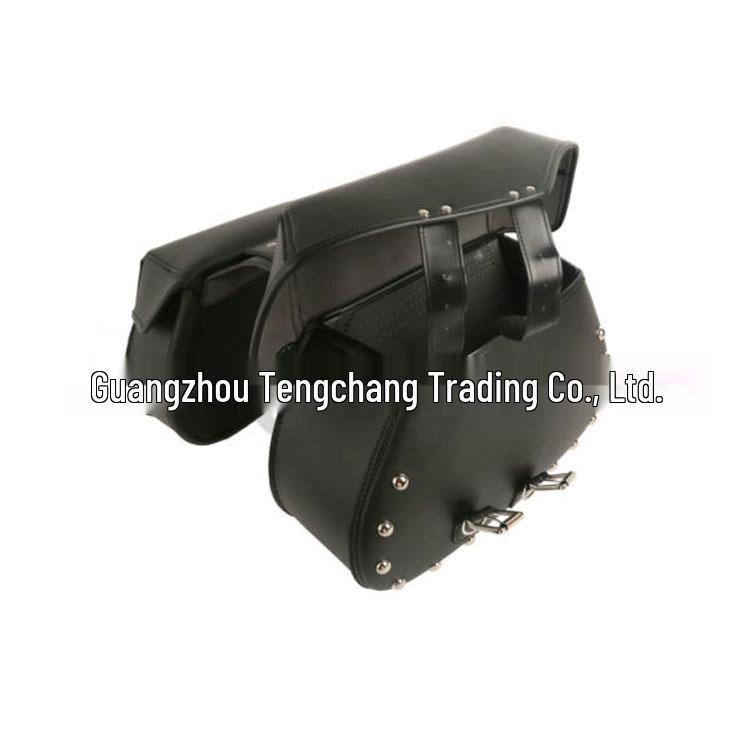 Universelle Motorrad-Seitentaschen aus echtem Leder für Harley
