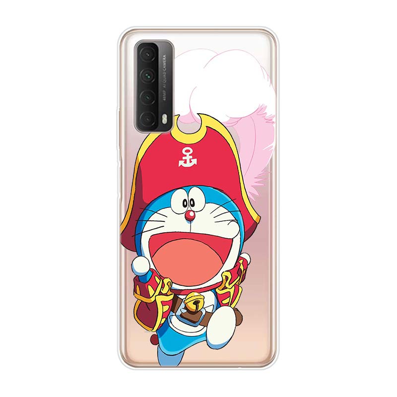 Roztomilý Doraemon pro Huawei Y9S Y6S Y8S Y9A Y7A Y8P Y7P Y5P Y6P Y7 Y6 Y5 Pro Prime 2020 2019 měkké pouzdro na telefon