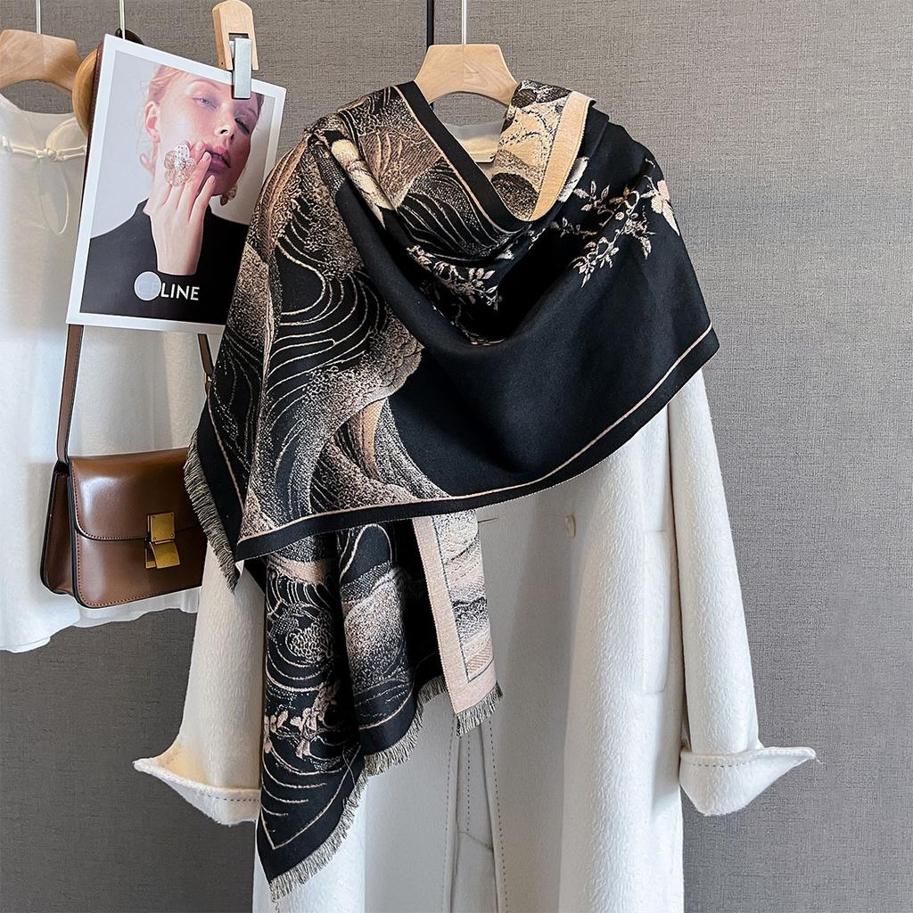 Women Men New Scarves  Cashmere Scarf Autumn Winter Fashion Thick Warm Shawl Wrap Cold-proof Bufanda Poncho Echarpe Pashmina