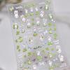 5D Ocean Nail Sticker Vacation Starfish Shell Coral Pearl Self-adhesive Nail Art Decal Fresh Seaside Vibe Manicure
