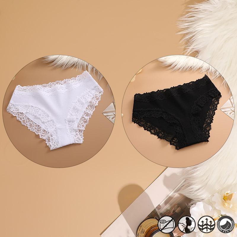 2 Teile/satz Baumwolle Unterwäsche Für Frauen Sexy Spitze Gerippt Floral Thongs Weibliche Atmungsaktive Feste T-back Bikini S-XL Sexy spitze Höschen