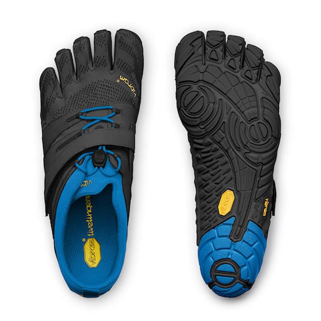 Vibram FiveFingers Shoes for and Size EU44 Men's V-Train 2.0 Five-Finger Training, Exercise, Running, 20M7703, Black/Blue, (27.5cm) [Used]