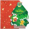 Cartoon Christmas Greeting Card Set Santa Claus Snowman Blessing Postcard for New Year Holiday Party Decoration