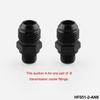 Aluminum 1 Pair AN6/AN8 To 1/4 NPS Straight Adapter Flare Auto Hose Fitting Male for Transmission/Oil Cooler Universal Car