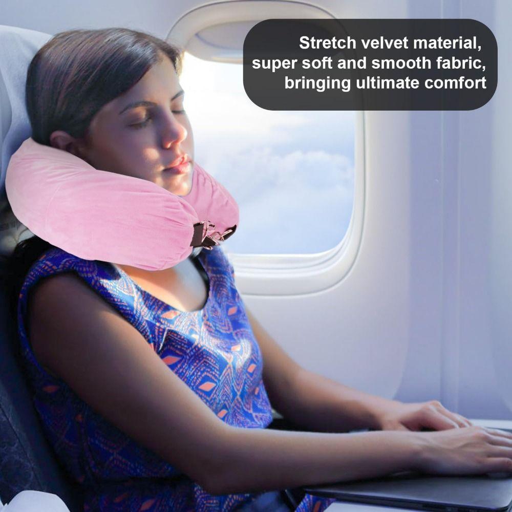 Cestovní polštář pro extra zavazadla Stuffable Travel Polštář s nastavitelnou velikostí krku Polštář ve tvaru U