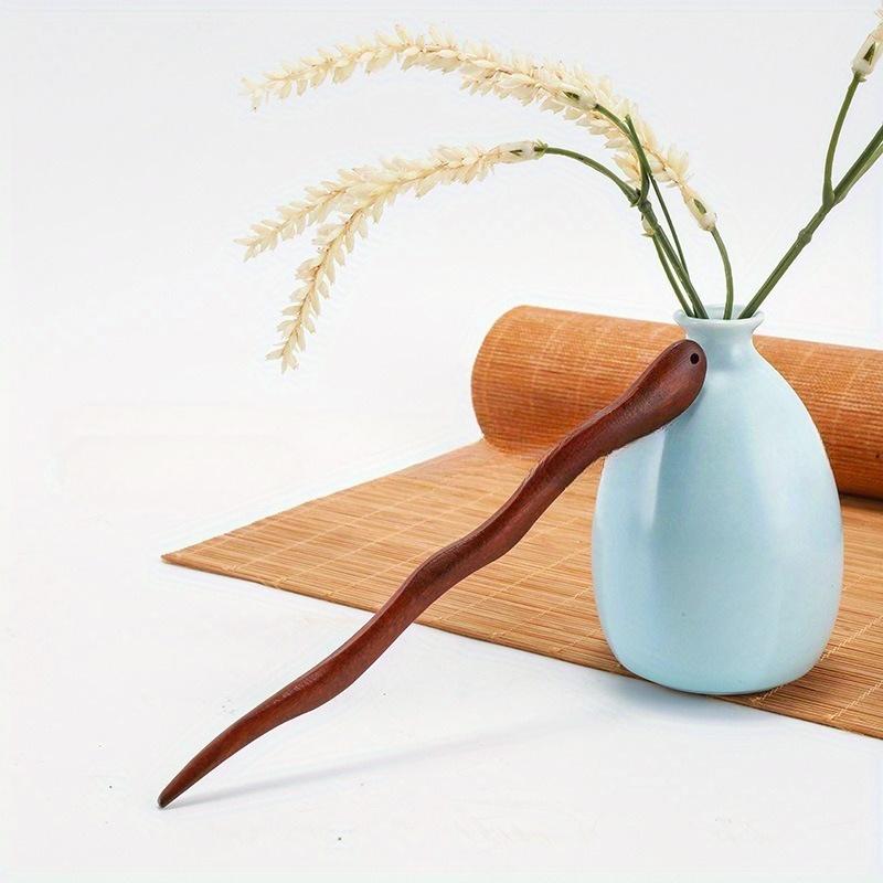 

Изготовленная вручную деревянная палочка для волос, 1 шт., имитация черного сандала, заколка для волос в стиле Древнего Китая, аксессуар для волос, традиционное украшение для волос-пучка красный