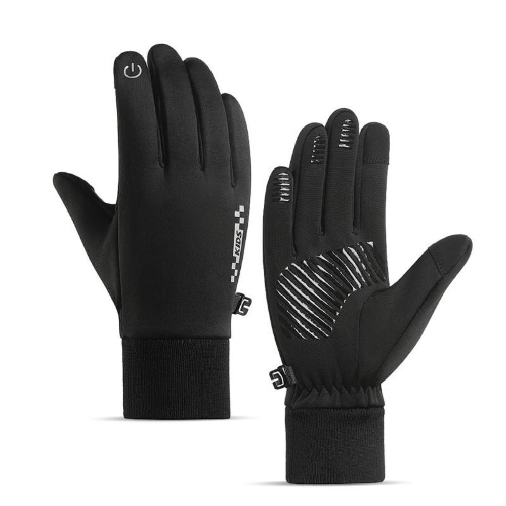 Non-slip Winter Children Bicycle Riding Gloves Full-finger Bicycle Sports Mittens Kids Gift