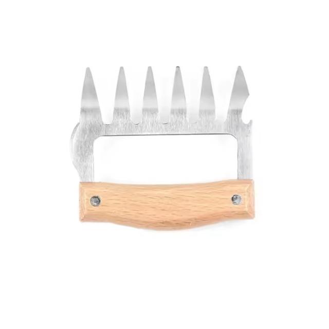 1 Bärenklauen-Grillgabel, Pulled Meat, Manuelle Fleischklammer-Grillgabel, Küchenwerkzeuge, Grillzubehör