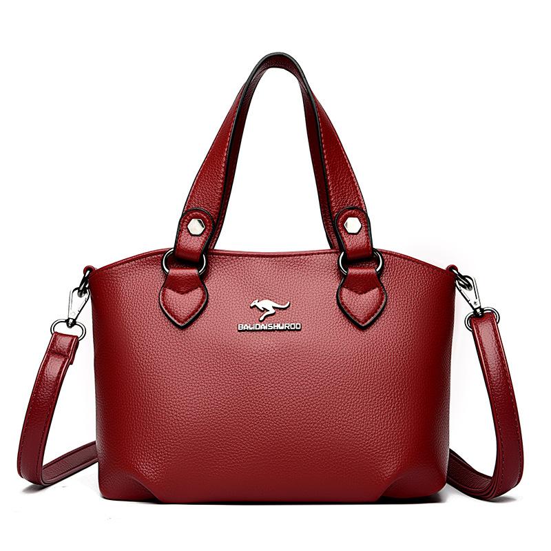 New Women's Bag Handbag Fashion Mother's Food Basket Bag Simple Korean Style Trendy One-shoulder Crossbody Bag Large Capacity