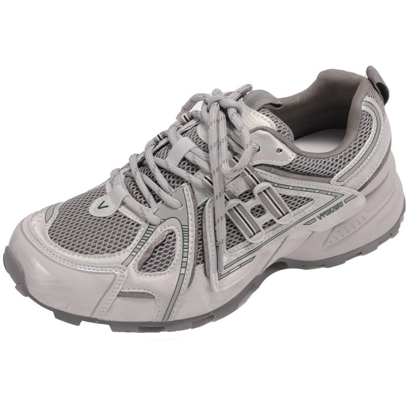 

Spot version breathable mesh surface 4.5CM height increase suction film bottom dad shoes women s autumn sports and leisure shoes comfortable and light 35