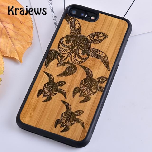 Krajews Natürliche Bambus Holz Weiche Telefon Fall Abdeckung Für iPhone 14 5 6s 7 8 plus X XR XS 11 12 13 pro max Samsung S21 S22ultra Plus