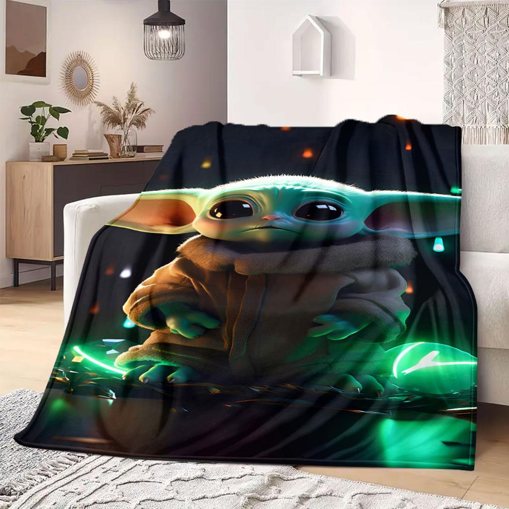 StarWars Flannel Blanket Print Cartoon for Bedrooms Sofas Beds Chairs Picnics Travel Home Decor Gift