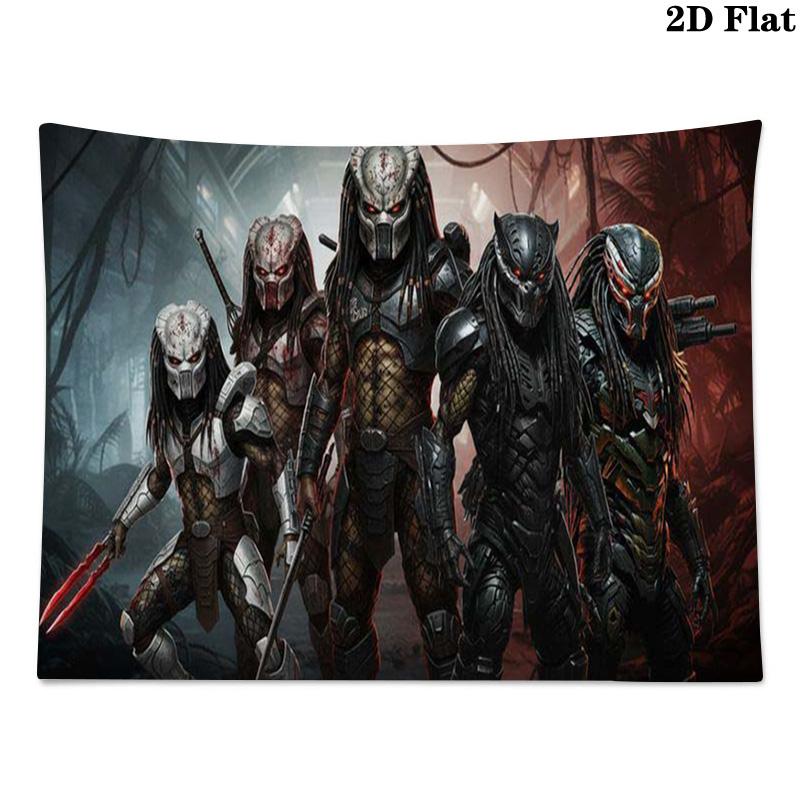 Predator Wall Tapestry Aesthetic Wall Hanging Printed Fabric Blanket Decorative Tapestries for Bedroom Living Room Home Decor