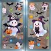 Cute Halloween Window Clings With Ghost Pumpkin Bat Patterns Easy Peel Design For Home Party Decorations