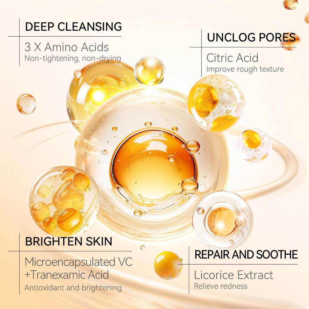 LANBENA Vitamin C Brightening Facial Cleanser, 100ml