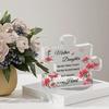 Mothers Day Gifts for Mom Unique Mom Birthday Gifts Engraved Acrylic Block Puzzles Piece Desk Ornament Gift for Mother