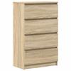 Sideboard in Sonoma Oak Finish 60 x 35 x 98.5 cm Particleboard