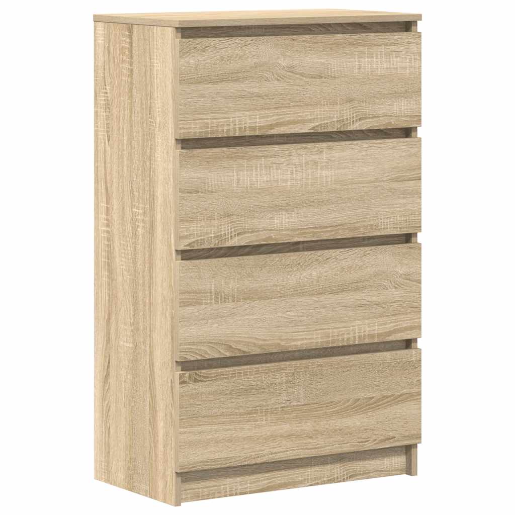 Sideboard in Sonoma Oak Finish 60 x 35 x 98.5 cm Particleboard