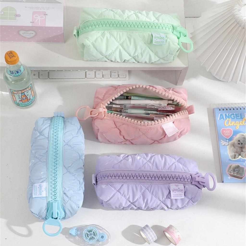High Capacity Pencil Case Zippered Pen Pouches Portable Pen Organizers Bag Travel Cosmetic Bag for Student Girl Women