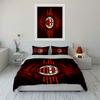 AC Milan logo, stripes. Bedding sets Duvet cover sets Duvet covers Pillowcases(1*Duvet Cover 2*Pillowcases without duvet insert)