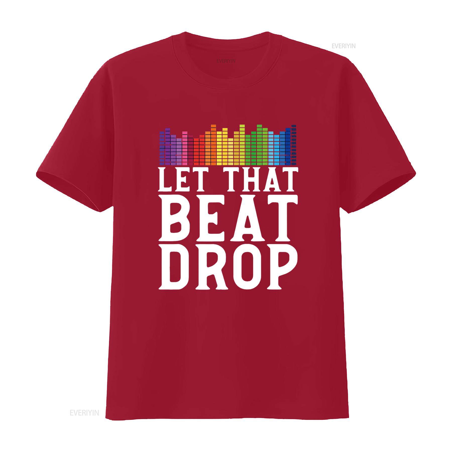

DJ Beat Drop Disc Jockey T Shirt vintage Washed streetwear Soft homme Slightly designer clothes Top For Everyday Wear Stylish S
