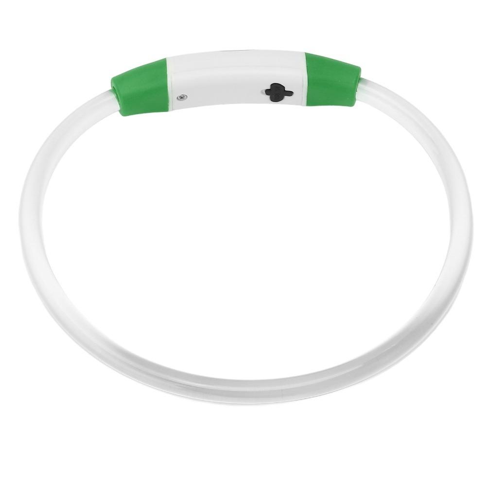 Tube Shape Pet Collar Cuttable LED Collar Anti Crash Dog Necklace  Puppy