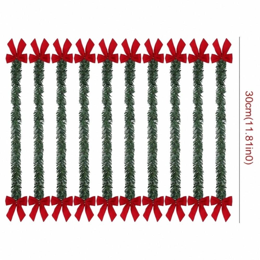 10pcs Flexible Christmas Wreath Bendable Xmas Door Wreath Christmas Garland Christmas Party