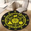 1pc Mystic Symbolism Round Carpet, Made of Polyester,Perfect for Decorating Office Chairs, Living Rooms Fplt085