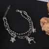 Einzelhorn Pferdearmband Cooles Mädchen Hip Hop Zweilagiges Sternanhänger Armband Einfacher Vielseitiger Modischer Handgelenkschmuck