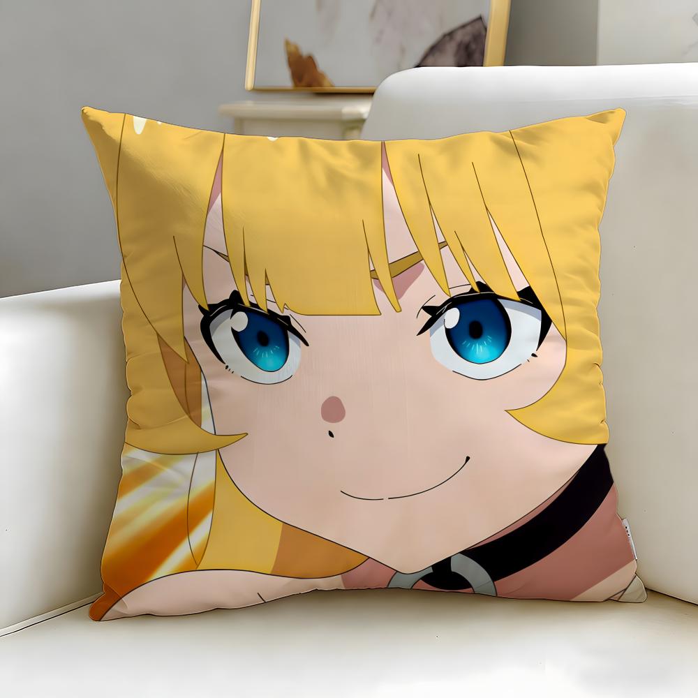 Anime Tis Time for Torture Princess Cushion Cover Soft  EasyWash Pillow Case  Versatile for Couch Bed Travel and Office