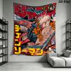 Chainsaw Man Wall Tapestry Aesthetic Wall Hanging Printed Fabric Blanket Decorative Tapestries for Bedroom Living Room Home Decor