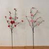 Real Touch Silk Plum Blossom 79cm Fake Flower Artificial Peach Blossom Branch  Outdoor Garden Decor
