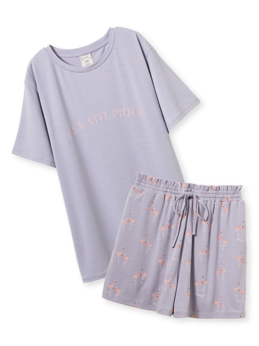 

Комплект Gelato Pique: футболка с 4 узорами и шорты (PWCT252311BLUF) синий