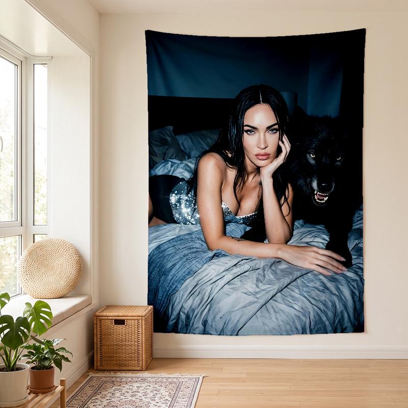 Megan Fox (19) Wandbehang Stilvoller Wandbehang für Schlafzimmer Wohnzimmer Studentenwohnheim Schönes Geschenk für Familie und Freunde