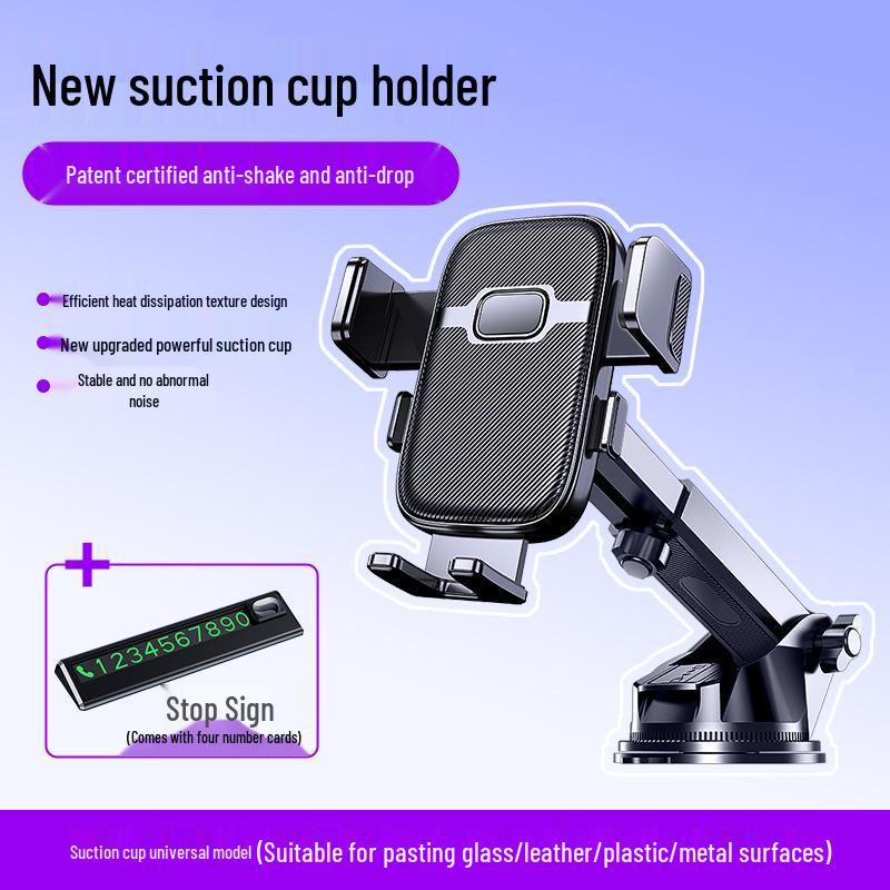 2025 Anti-Shake Universal Car Phone Holder with Rotating Air Vent Hook