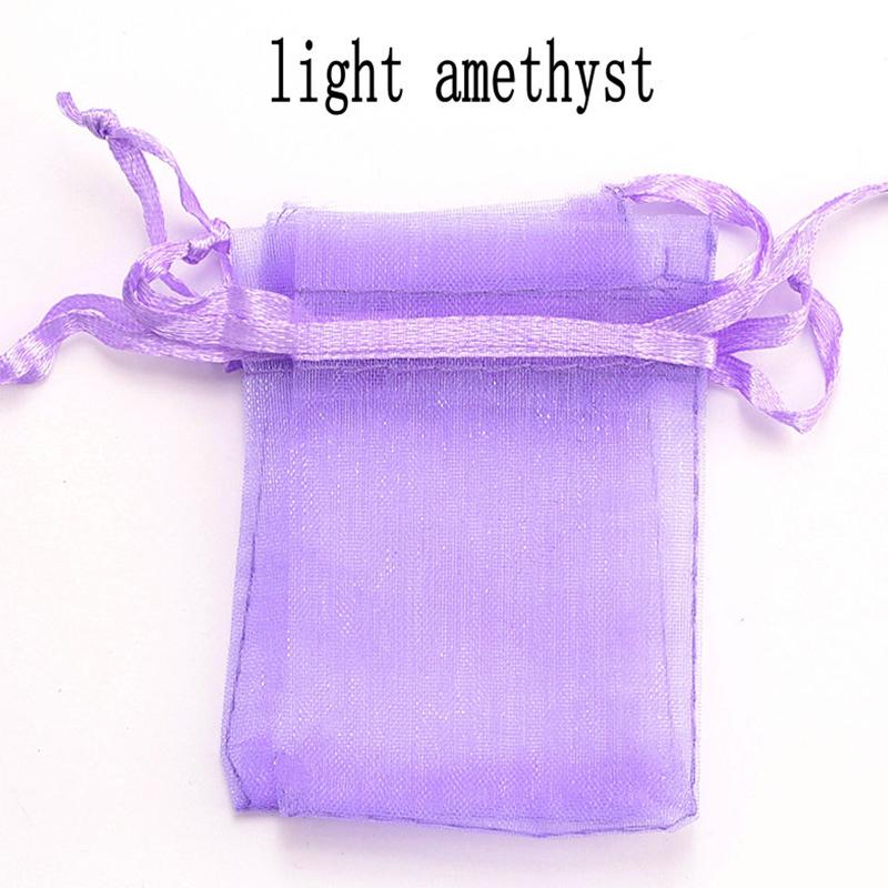 100pcs/lot Organza Bag 5*7cm,7*9cm,9x12cm Christmas Wedding Drawstring Bag Candy Bags Gift Pouches Jewelry Packaging Display