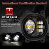2 Pcs Car Front Fog Light 60W H11 LED Lens Fog Lamp For Mitsubishi Mirage Space Star Hatchback 2017 2018 2019 2020 2021 2022