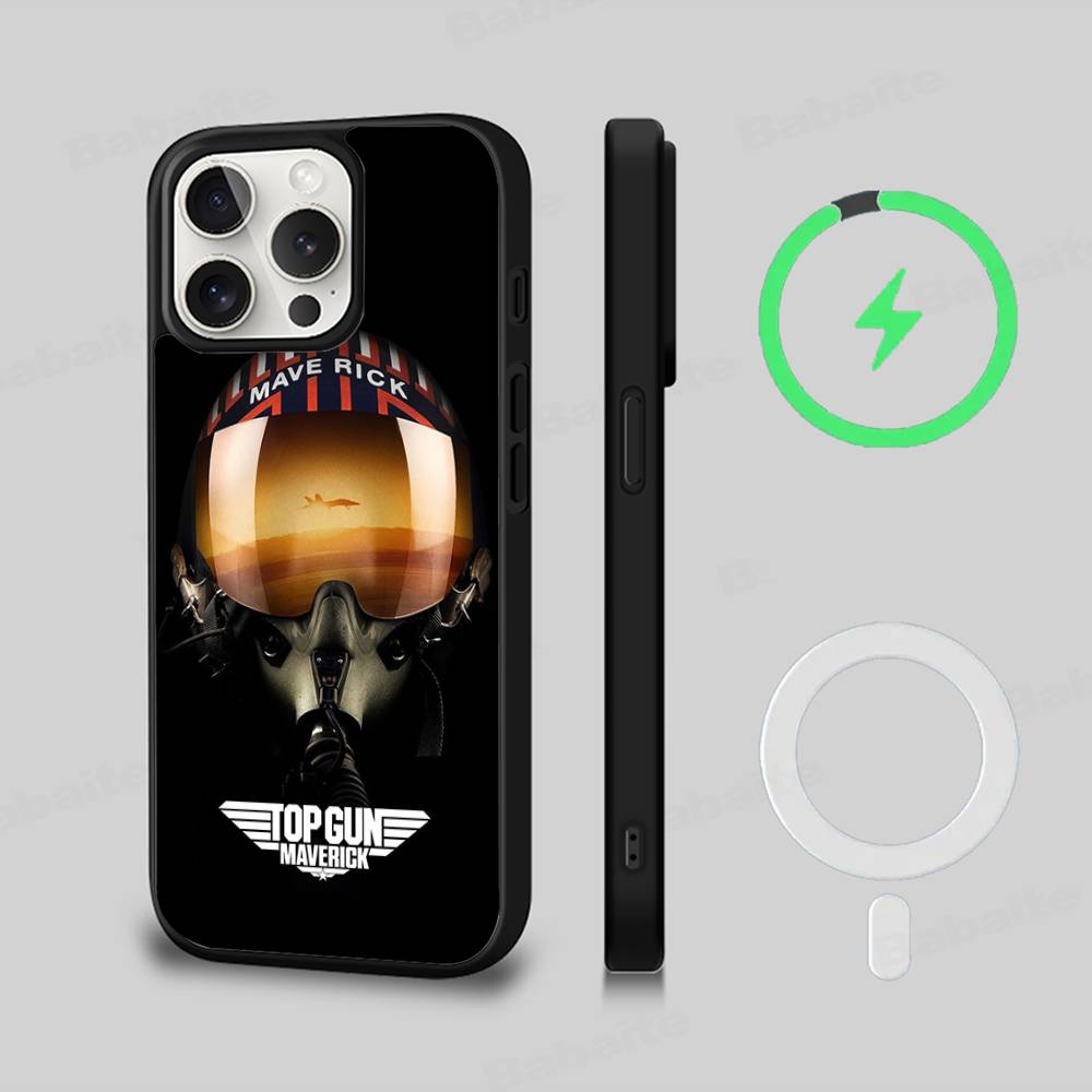 Top Gun Maverick For Magsafe Case For IPhone 17 16 Pro Max 15 14 Plus 13 12 11 Wireless Charging Phone Cover