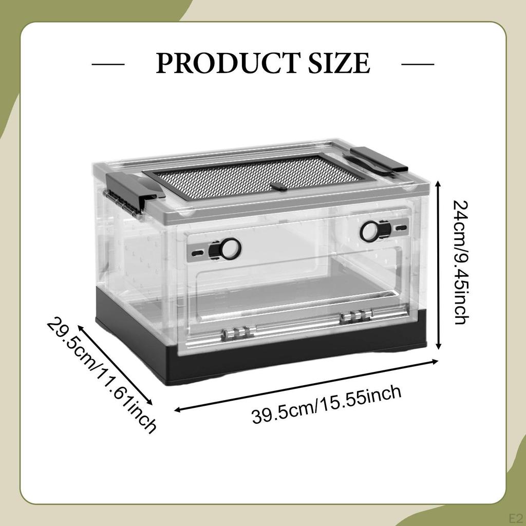 Terrarium hodowlane dla gadów, wentylowany pojemnik transportowy dla żółwi, inkubator dla