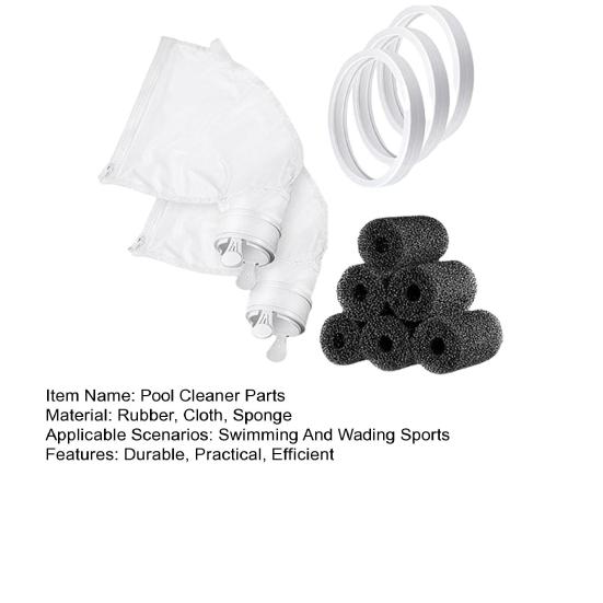 Teilesatz für Poolreiniger, Ersatzteil für Poolreiniger, Allzweckreifen, Kehrschlauch, Schrubber, Poolwartungswerkzeug für Polaris 280 480