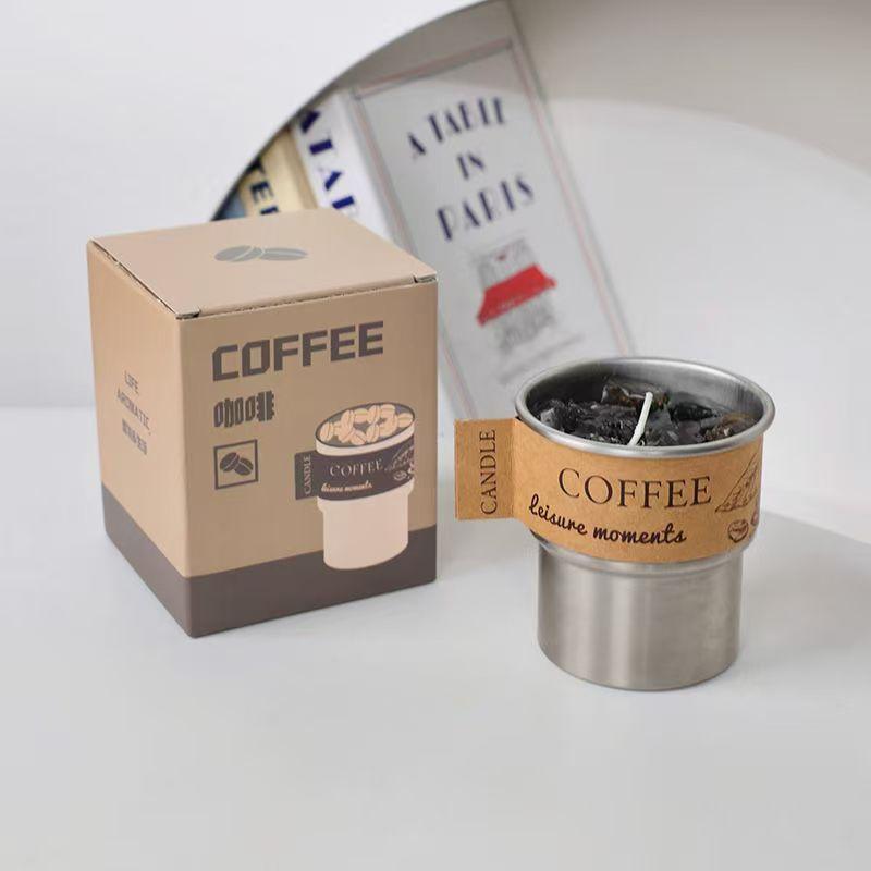 Coffee Bean Scented Candle Bedroom Atmosphere Ornament Lasting Fragrance