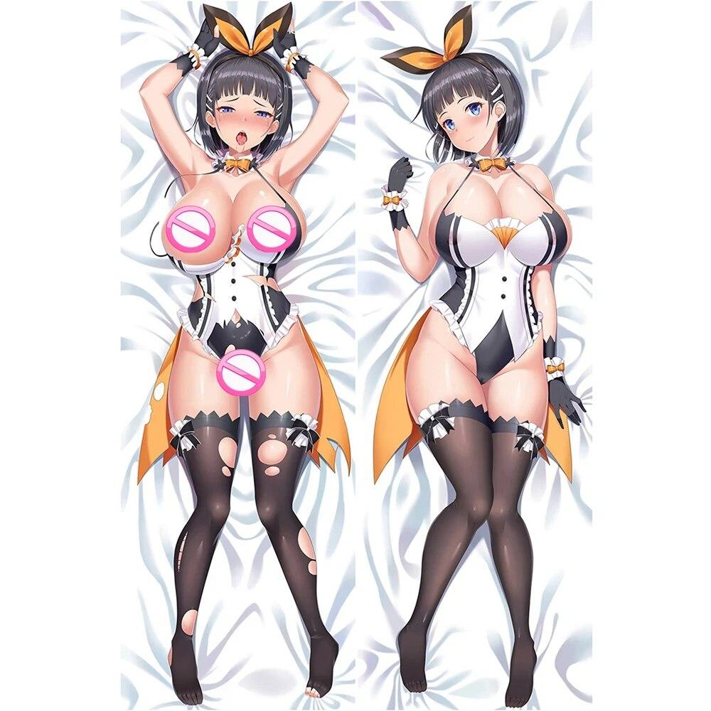 Sword Art Online Leafa Dakimakura Otaku Bettwäsche Kissenbezug, personalisierbar, Cartoon-Anime-Spiel, umarmter Körperkissenbezug