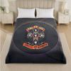 Guns N’ Roses Print Flannel Blanket Cozy Lightweight Plush Throw Blanket For Bed Sofa Household Use