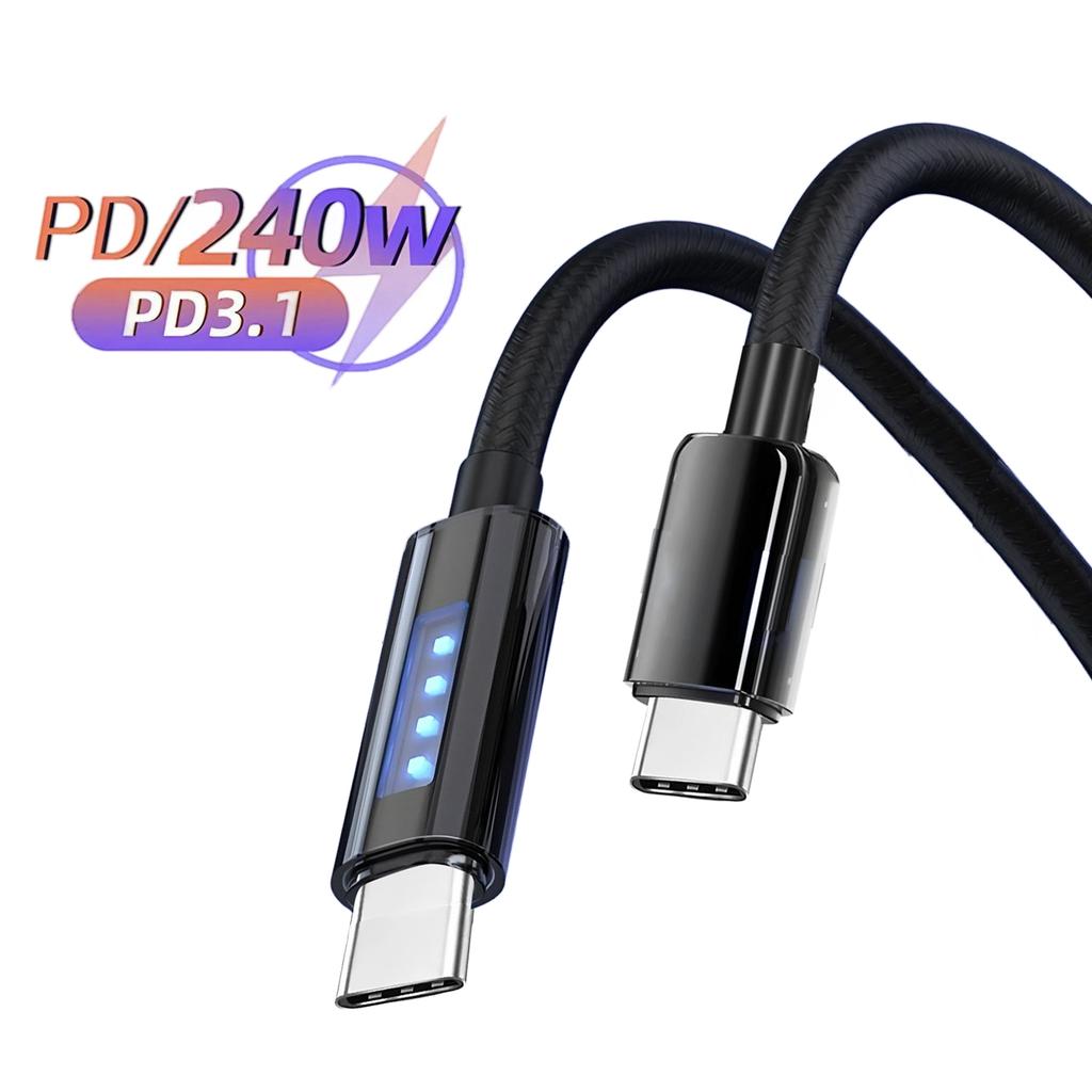 1M Type C Cable Fast Charger Cord Quick Charge USB C Nylon Data Cables For iPhone Samsung Xiaomi Huawei POCO OPPO
